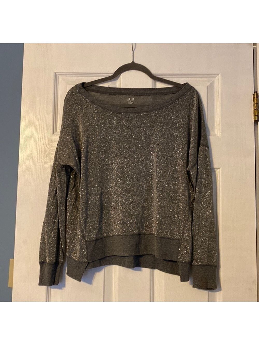 A.N.A womens long sleeve top; size medium